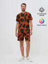 Мужской костюм с шортами / Halloween print