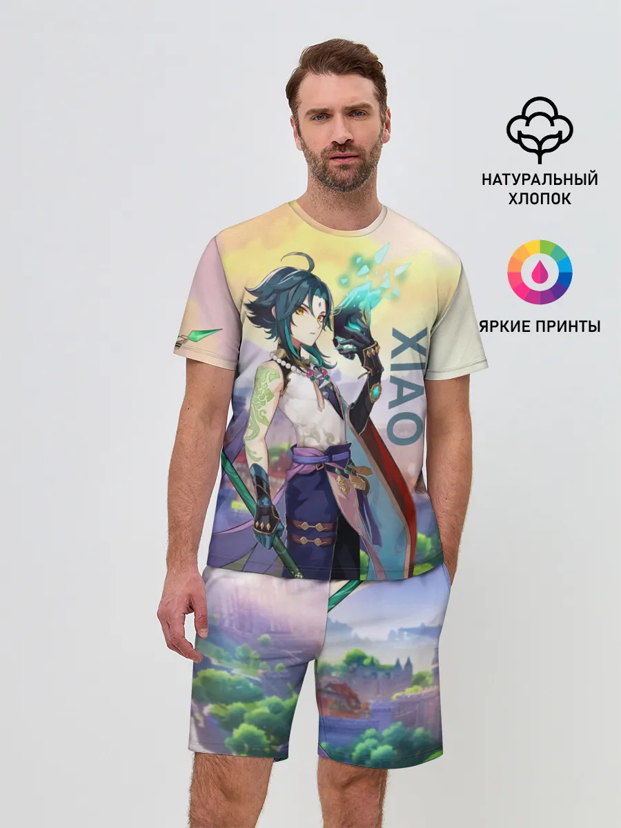 Мужской костюм с шортами / Xiao, Genshin Impact