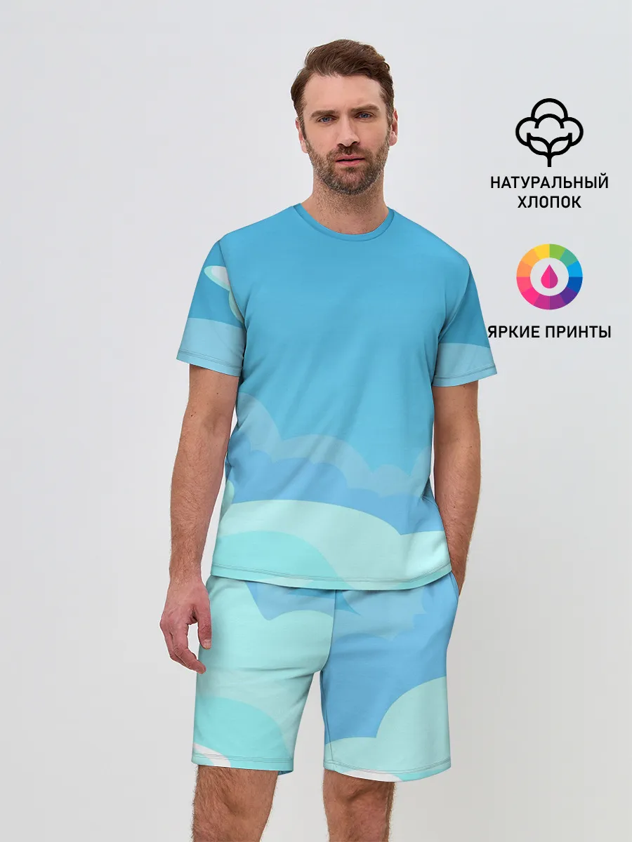 Мужской костюм с шортами / Небо после грозы