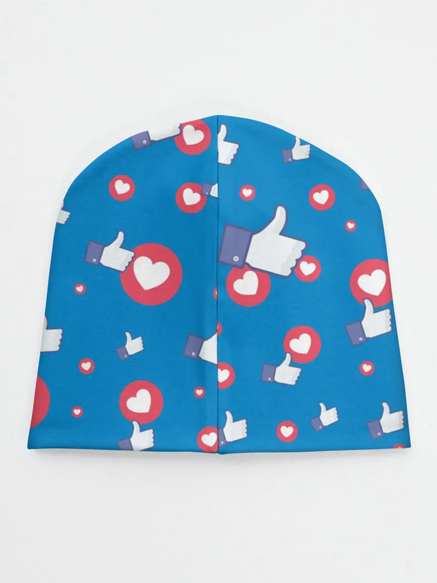 Детская шапка / Лайки и сердечки