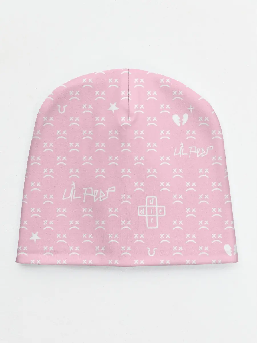 Детская шапка / Lil Peep pink pattern
