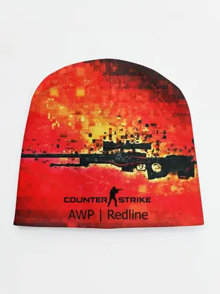 Детская шапка / cs go:AWP:Red Line