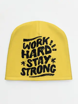 Детская шапка / Work hard