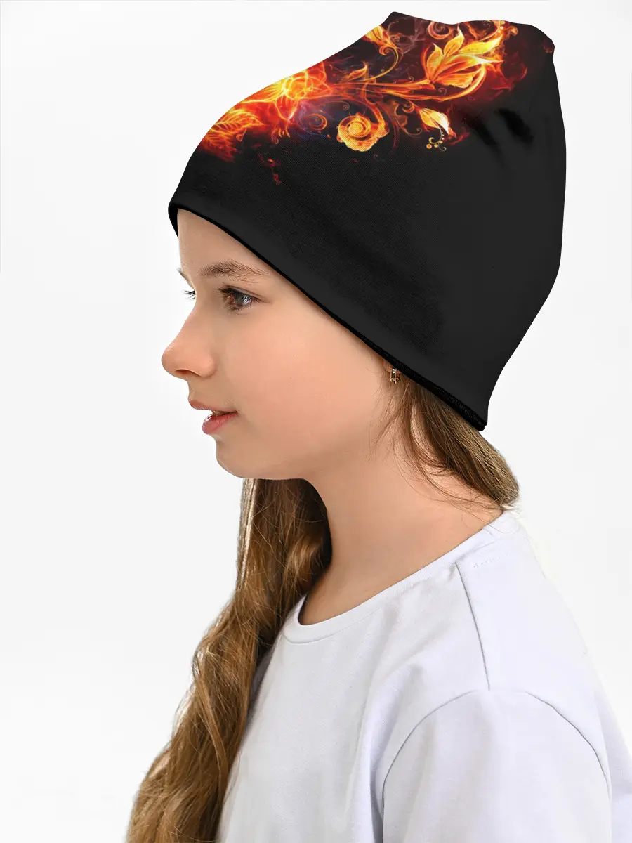 Детская шапка / Огненные цветы в темноте