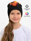 Детская шапка / Огненные цветы в темноте