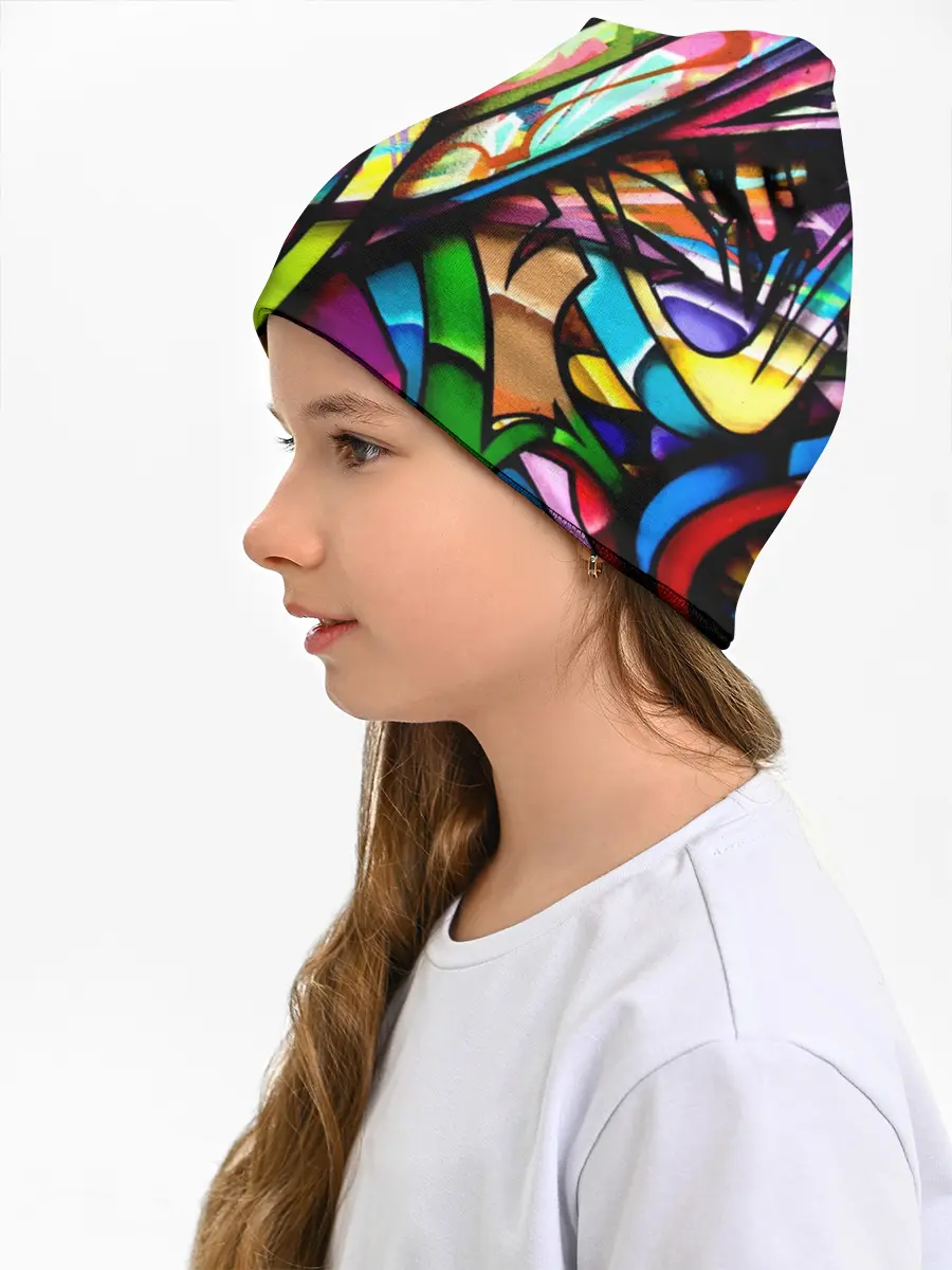 Детская шапка / Красочное граффити