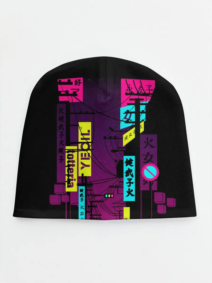 Детская шапка / Неоновый город