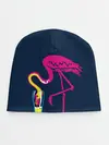 Детская шапка / Кислотный фламинго
