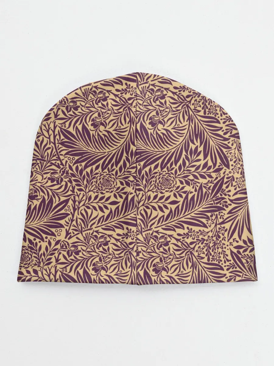 Детская шапка / Фиолетовые цветы