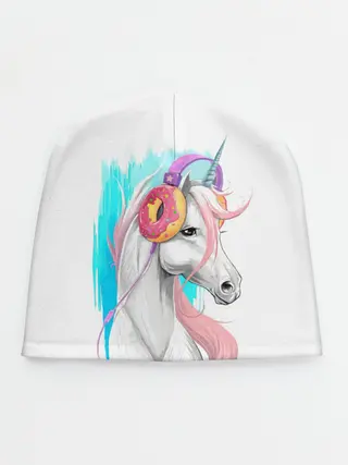 Детская шапка / Music Unicorn Art