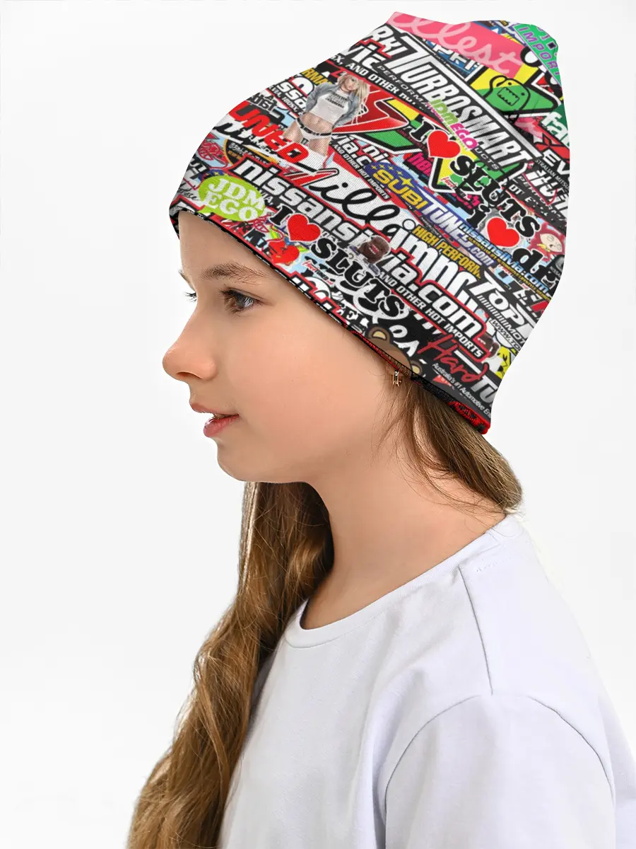 Детская шапка / Cars Stickerbombing