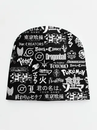 Детская шапка / ЛОГО АНИМЕ МУЛЬТФИЛЬМОВ