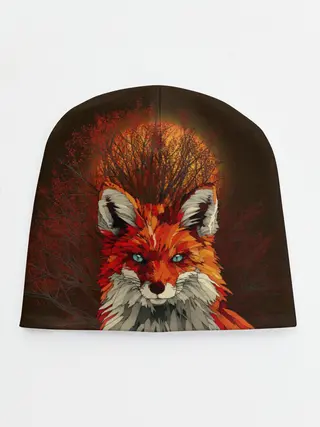 Детская шапка / Лисичка и яркая луна