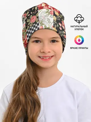 Детская шапка / Лоскутный орнамент