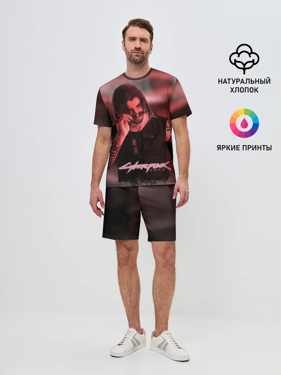 Мужской костюм с шортами / Johnny Silverhand Cyberpunk