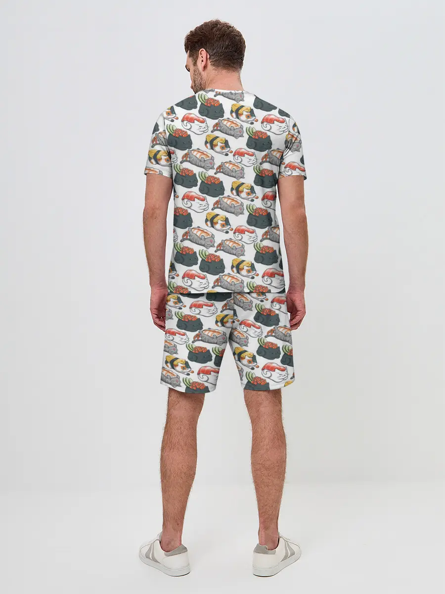 Мужской костюм с шортами / Котики | Суши