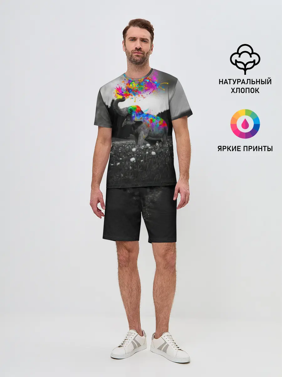 Мужской костюм с шортами / Слон