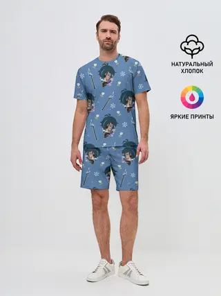 Мужской костюм с шортами / Genshin Impact