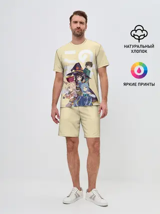 Мужской костюм с шортами / KonoSuba девочки вместе