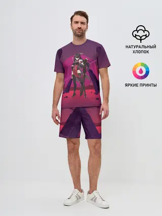 Мужской костюм с шортами / Genshin Impact