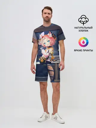 Мужской костюм с шортами / GENSHIN IMPACT