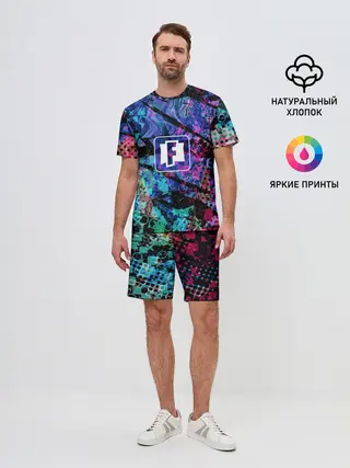 Мужской костюм с шортами / Fortnite