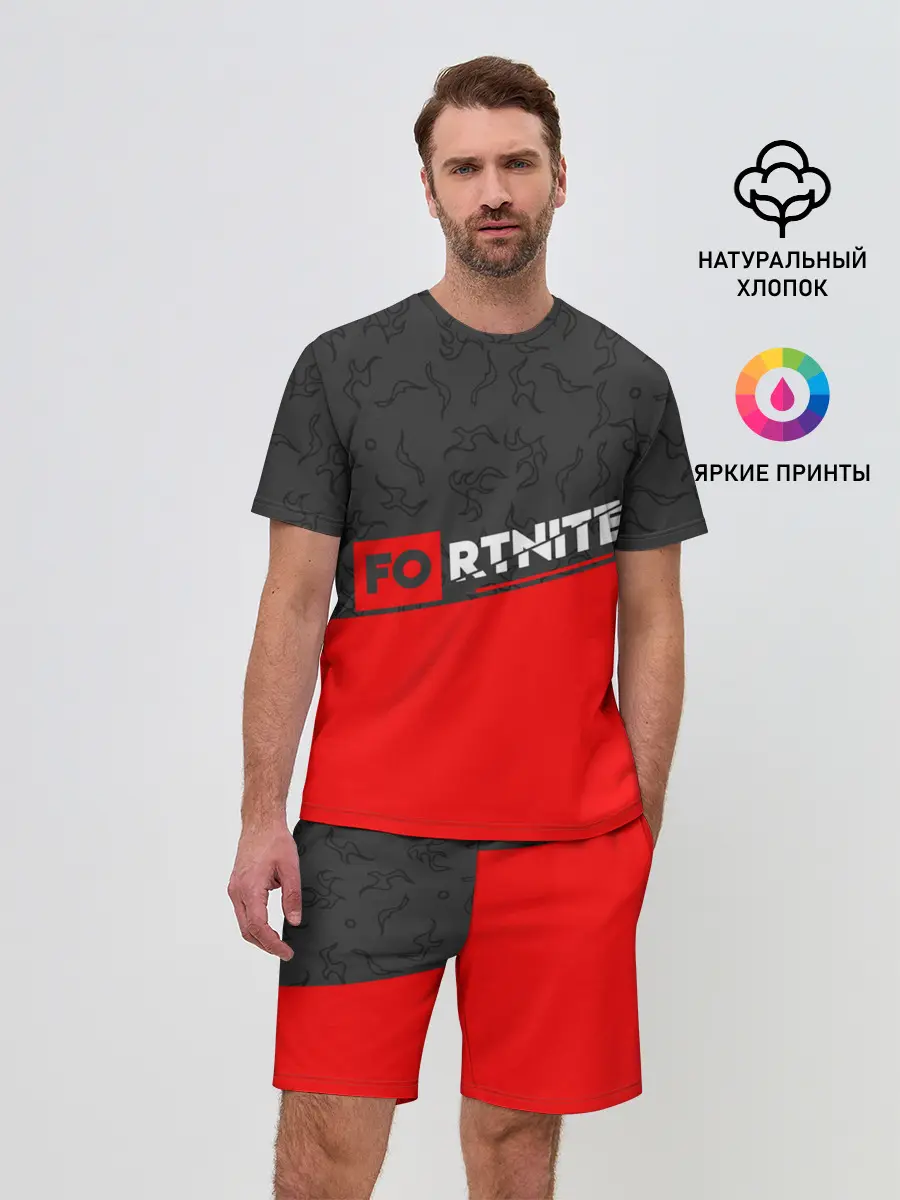 Мужской костюм с шортами / Fortnite