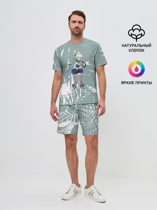 Мужской костюм с шортами / Genshin Impact