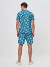 Мужской костюм с шортами / Снежинки
