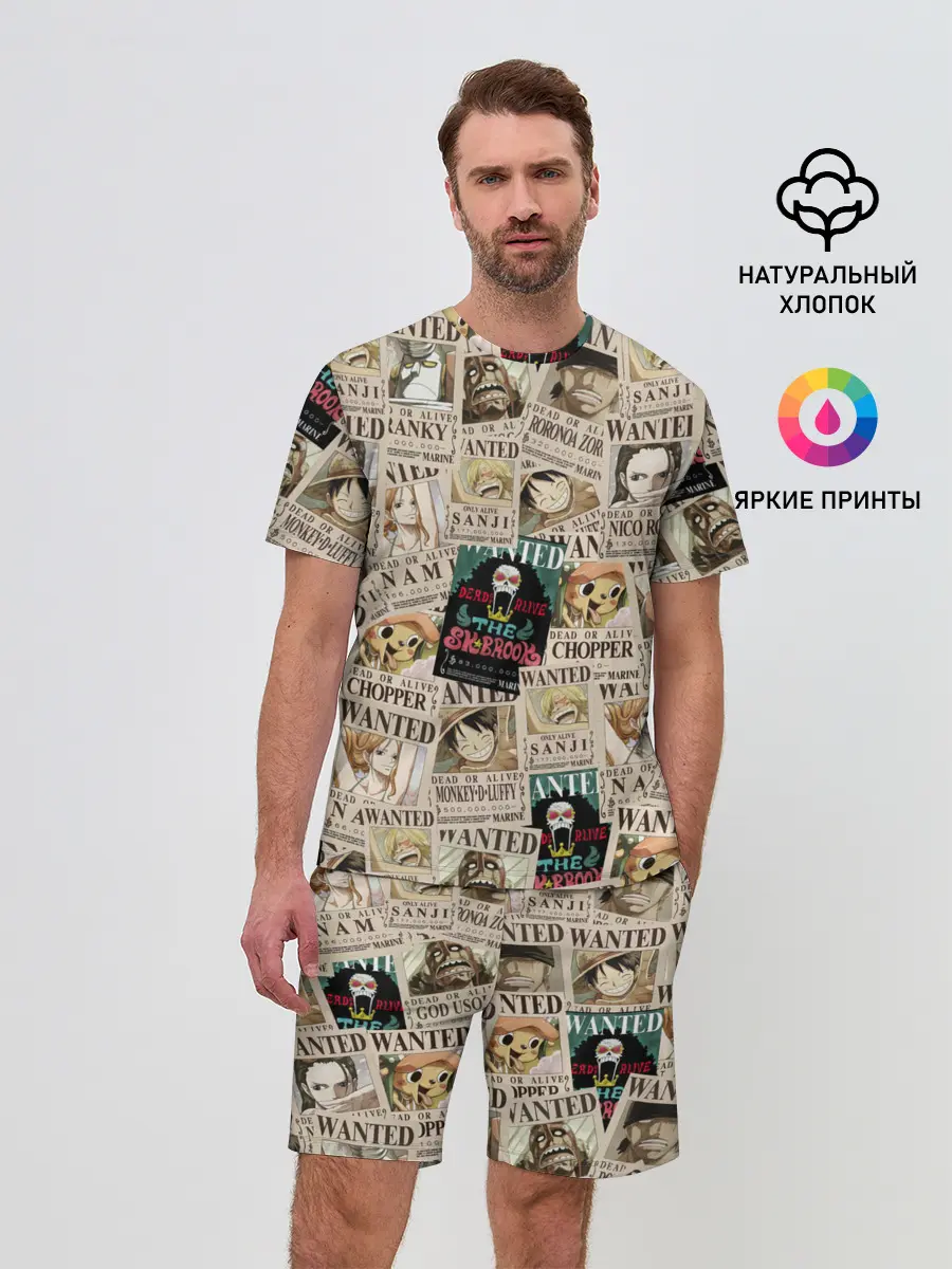 Мужской костюм с шортами / Ван пис