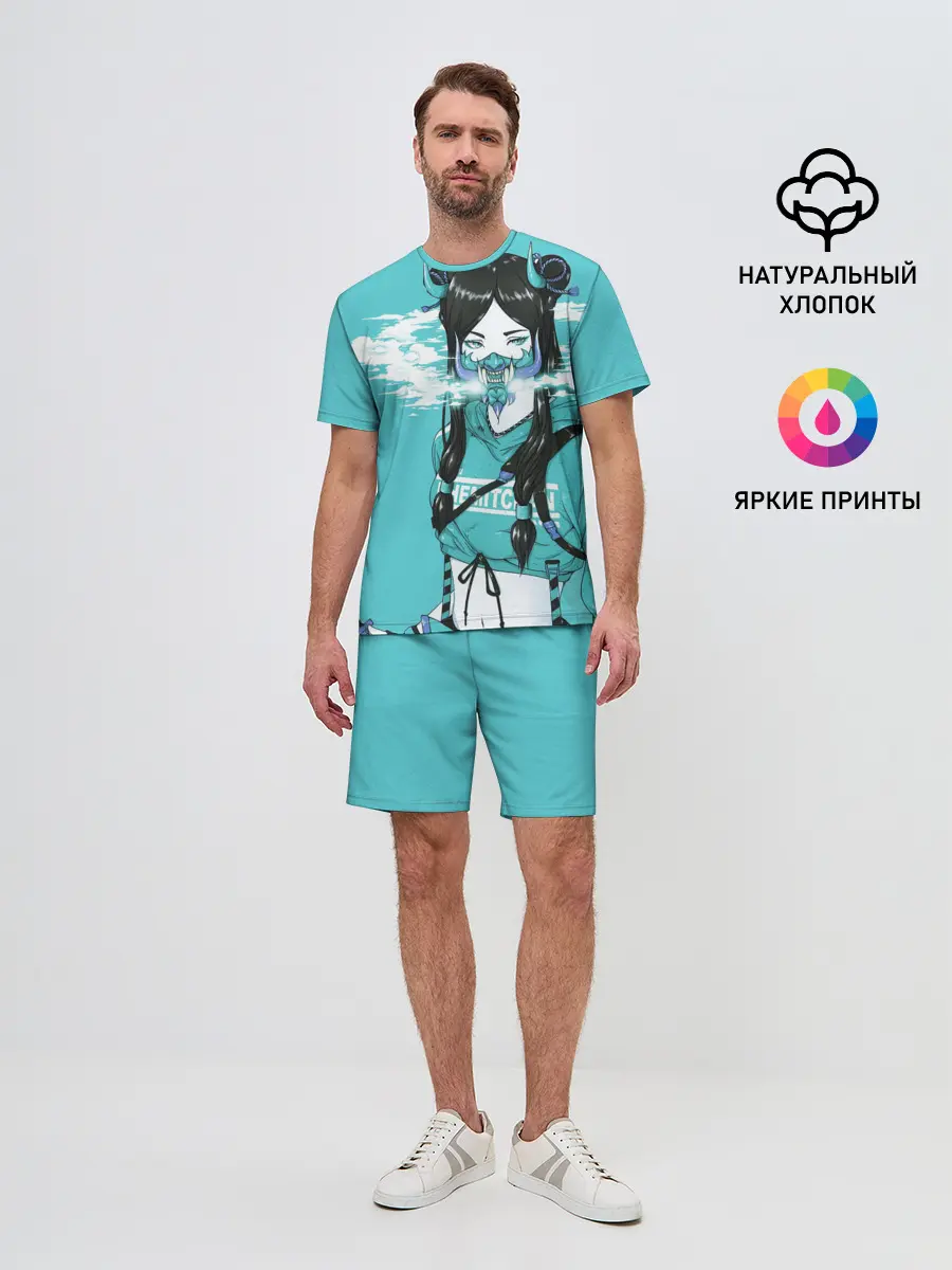 Мужской костюм с шортами / Самурай