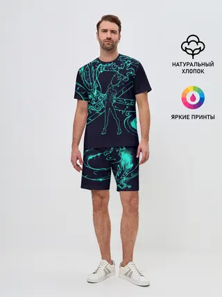 Мужской костюм с шортами / Neon Dragon