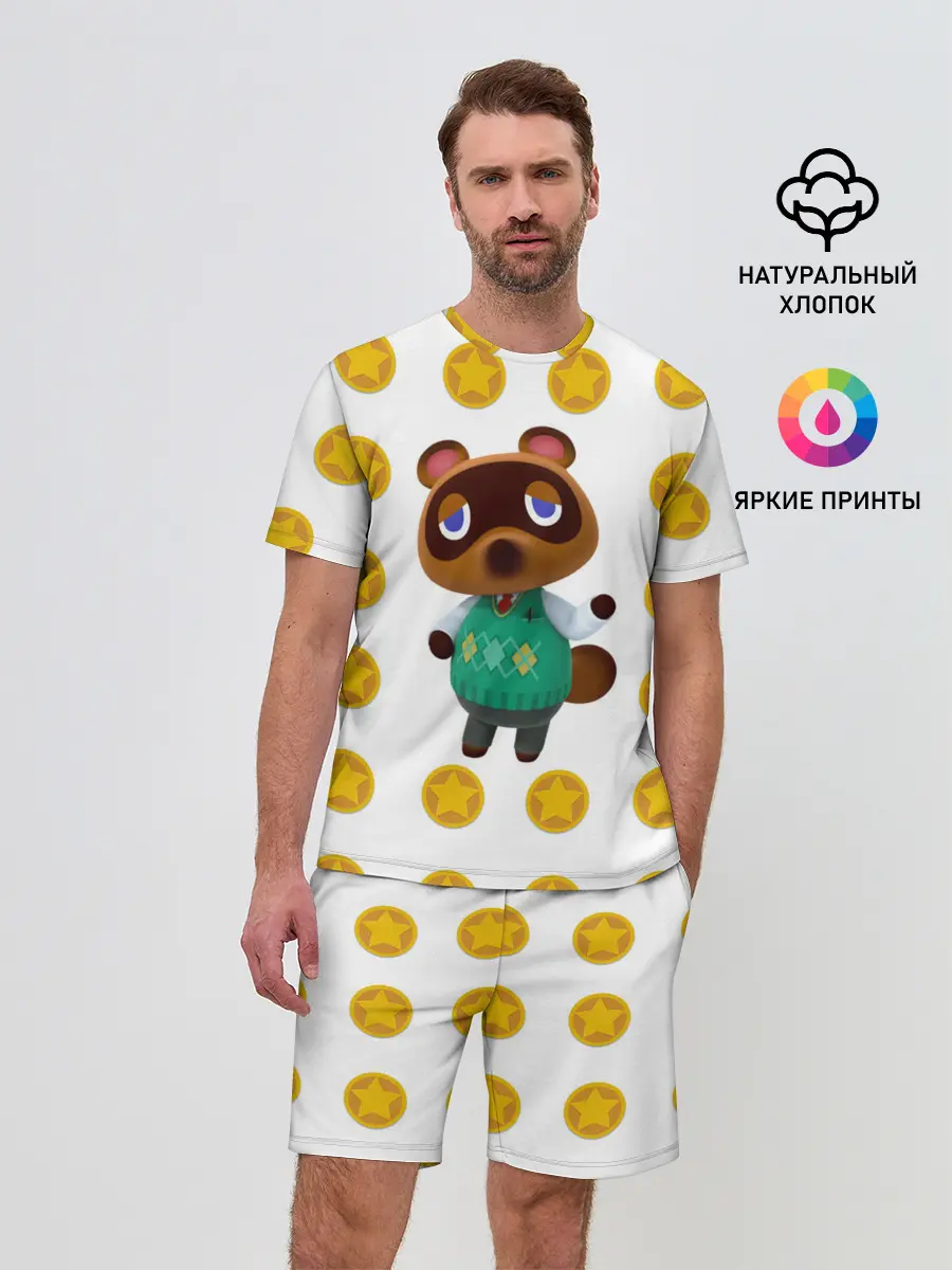 Мужской костюм с шортами / Animal crossing - Nook