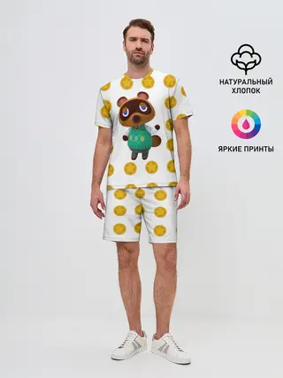 Мужской костюм с шортами / Animal crossing - Nook