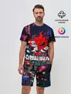 Мужской костюм с шортами / Киберпанк 2077 глитч