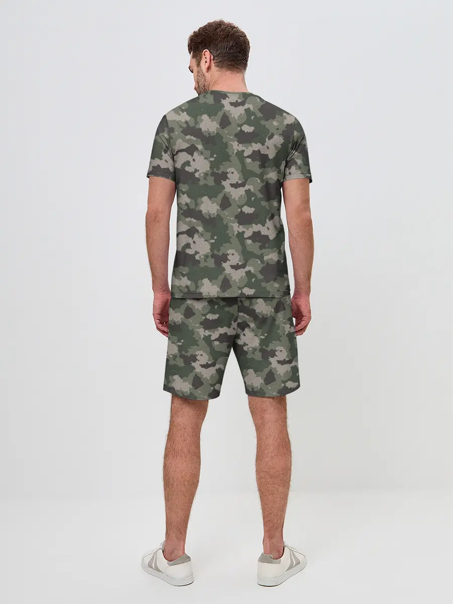 Мужской костюм с шортами / Классический камуфляж