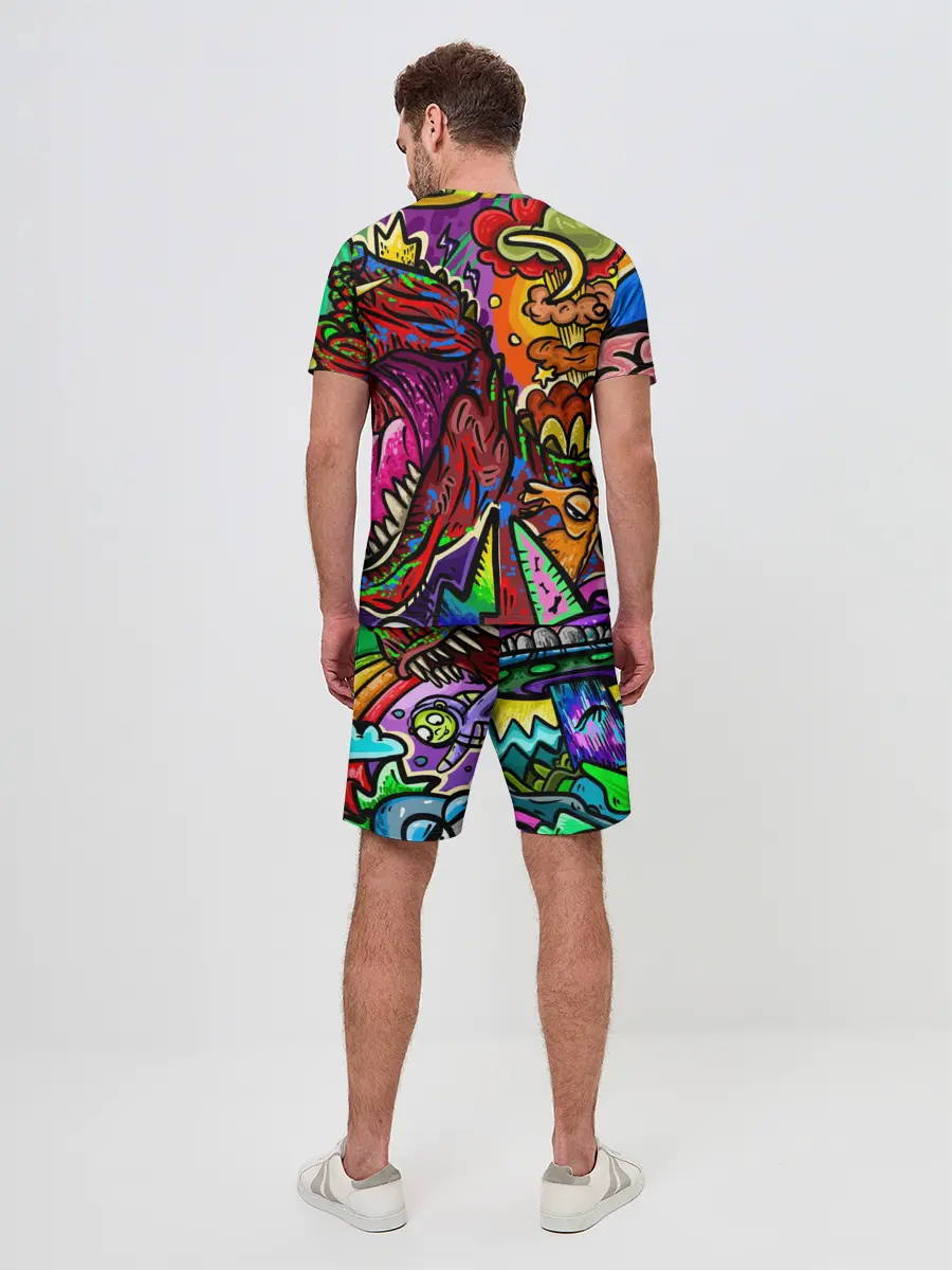 Мужской костюм с шортами / Динозавр