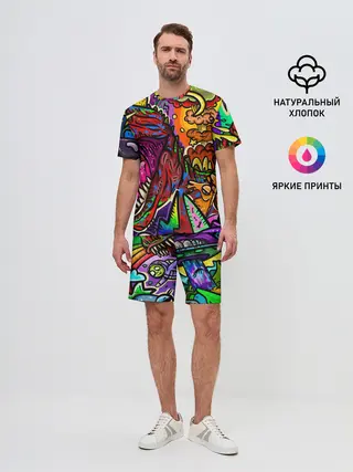 Мужской костюм с шортами / Динозавр