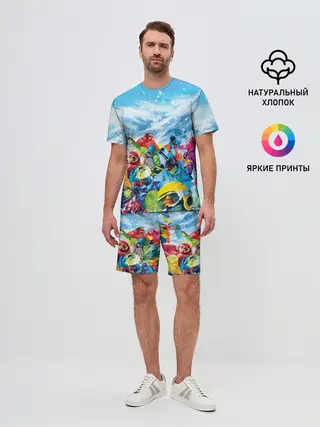 Мужской костюм с шортами / Палитра сноуборд