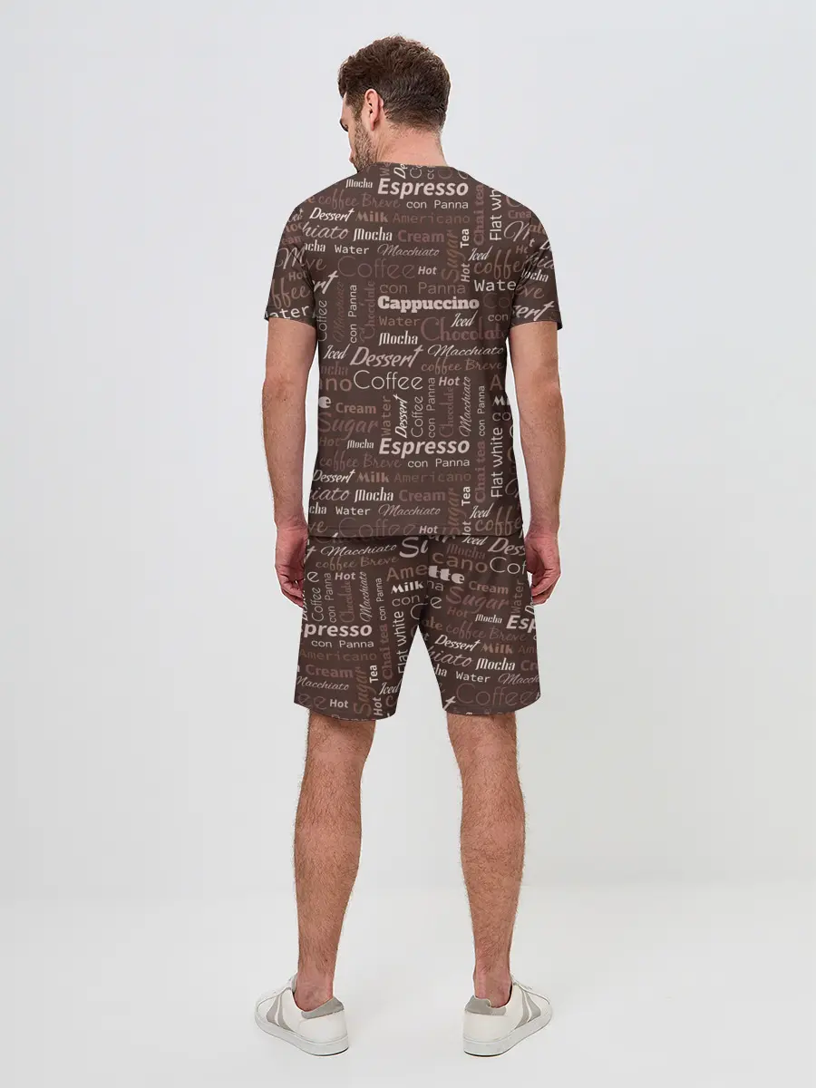 Мужской костюм с шортами / Кофейные Напитки