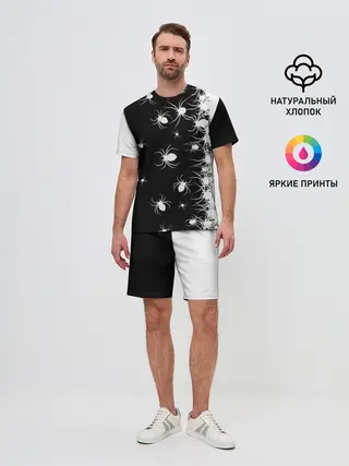 Мужской костюм с шортами / Пауки