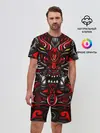 Мужской костюм с шортами / Абстракция демон