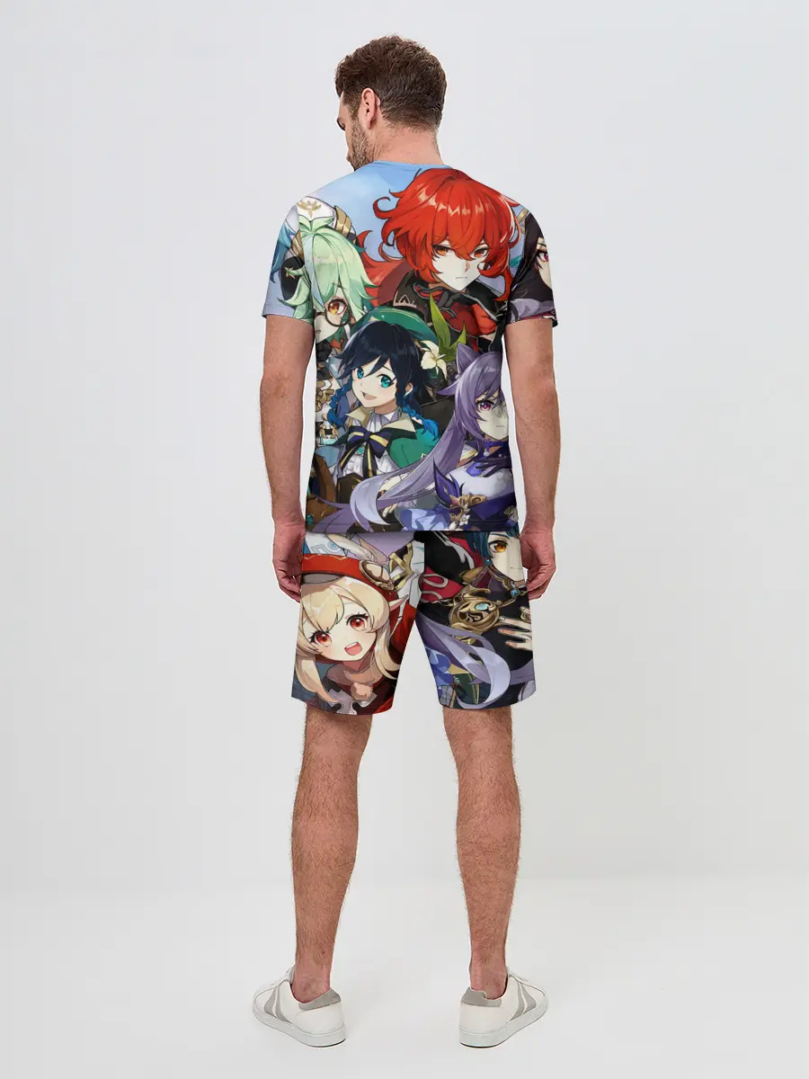 Мужской костюм с шортами / Персонажи Genshin Impact