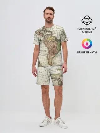 Мужской костюм с шортами / ВИНТАЖНАЯ КАРТА