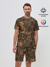 Мужской костюм с шортами / Охотничий камуфляж