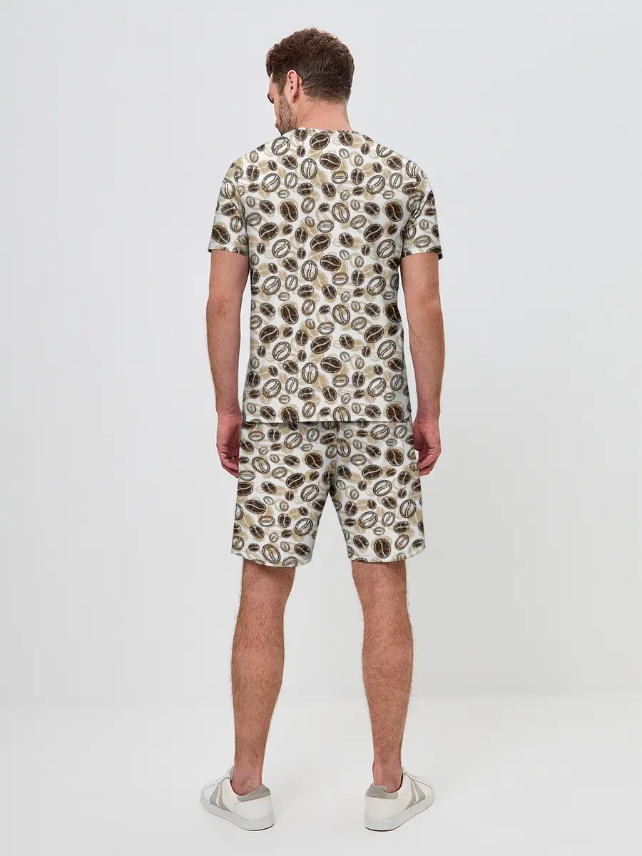 Мужской костюм с шортами / Кофе