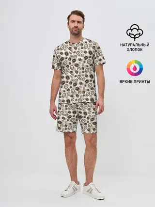 Мужской костюм с шортами / Кофе