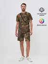Мужской костюм с шортами / Охотничий камуфляж