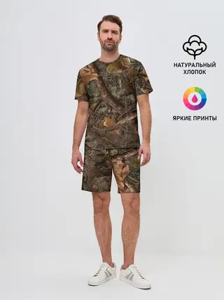 Мужской костюм с шортами / Охотничий камуфляж