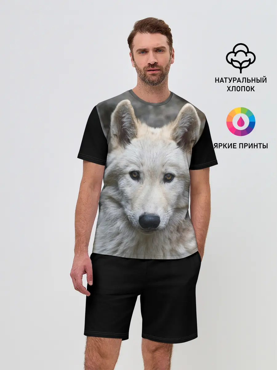 Мужской костюм с шортами / Волк